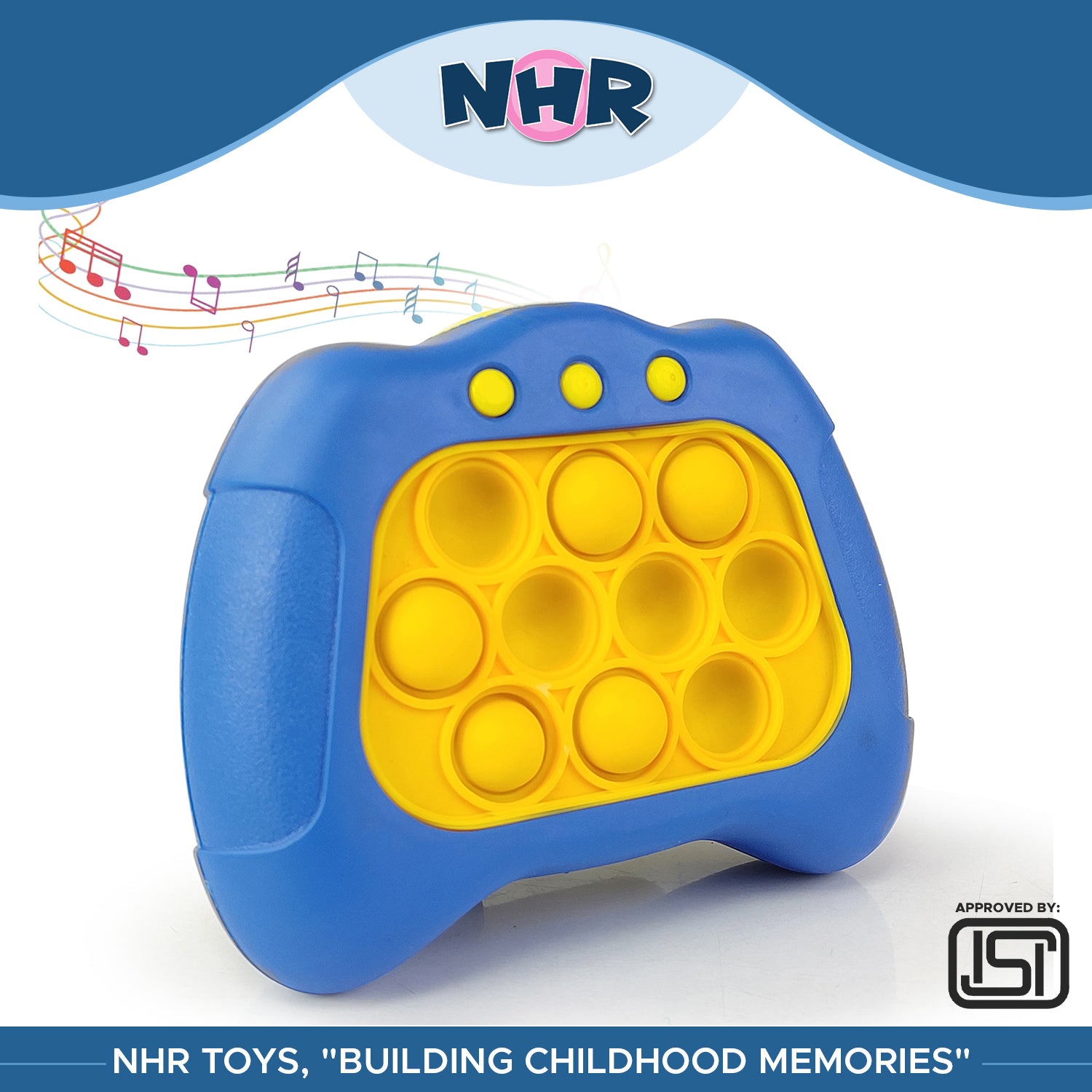 NHR Fast Push Pop It Game Toy with Light & Sound for Kids (choose any colour)