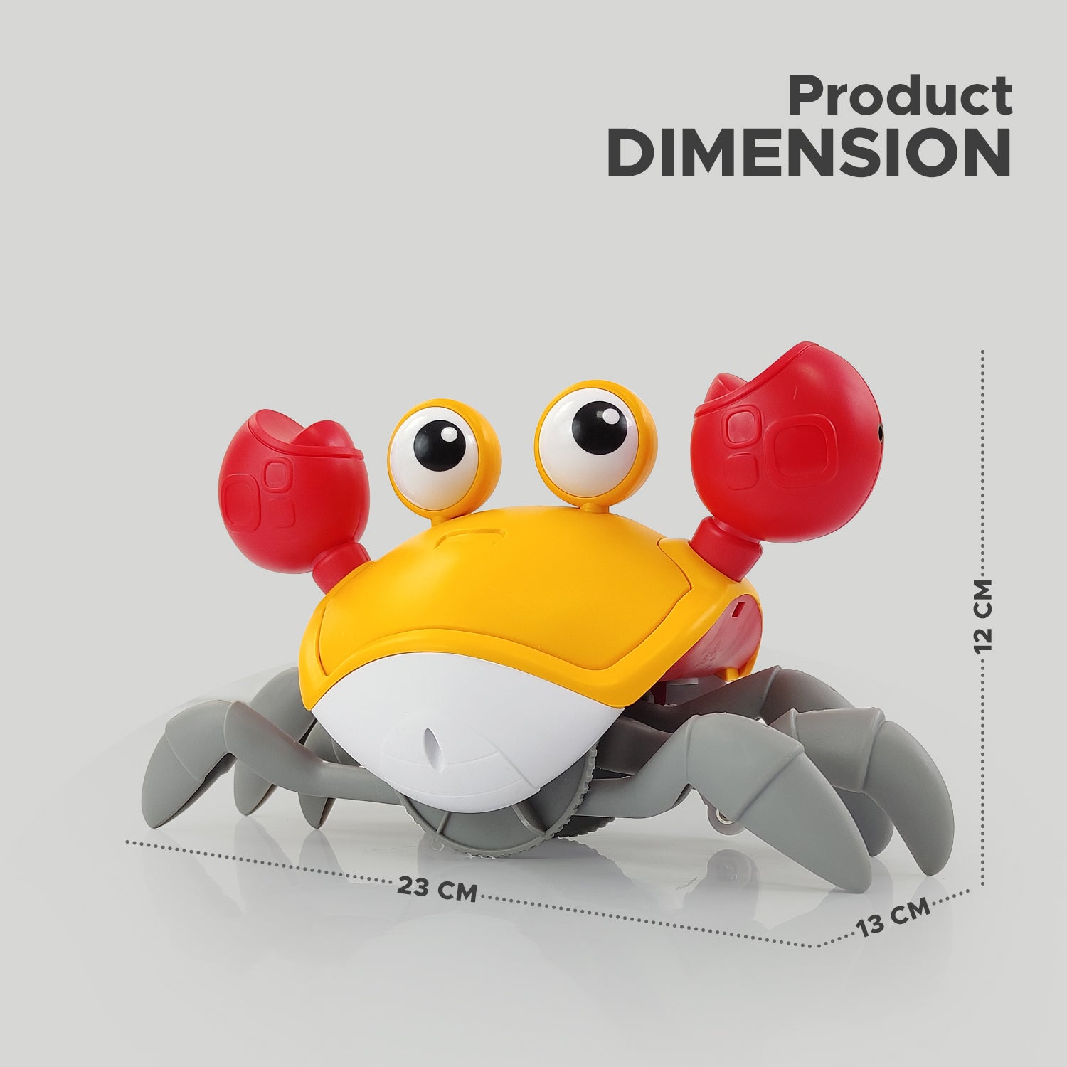 NHR Crawling Crab Baby Musical Kids Toy with LED Lights & Rechargeable Battery | Interactive Early Learning and Entertainment Toys for Kids Toddlers & Infants(Blue)