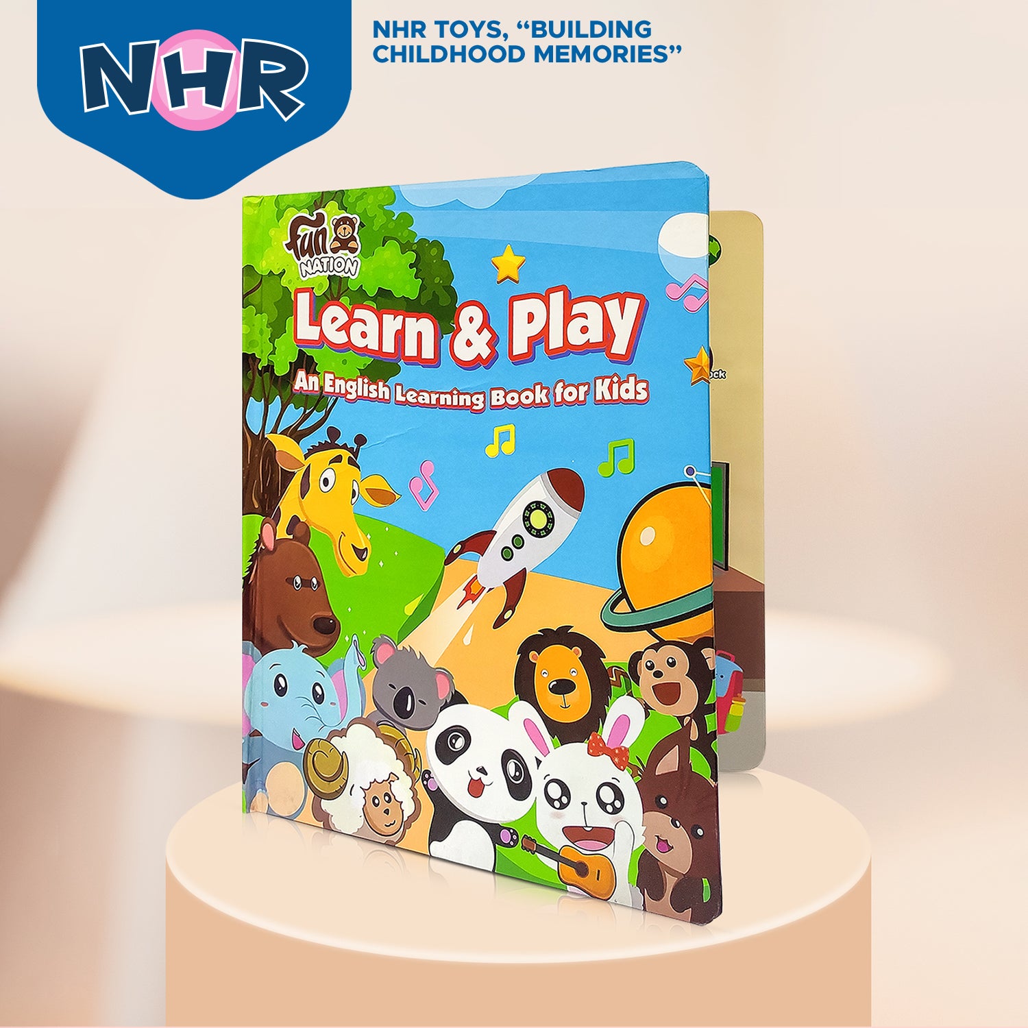 NHR Learn & Play Interactive Musical English Educational Learning Book for 2 Year+ (Multicolor)