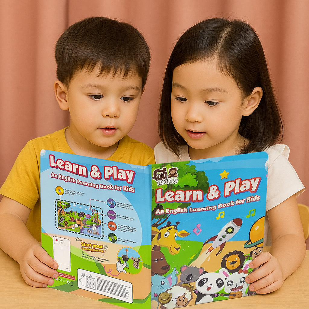 NHR Learn & Play Interactive Musical English Educational Learning Book for 2 Year+ (Multicolor)
