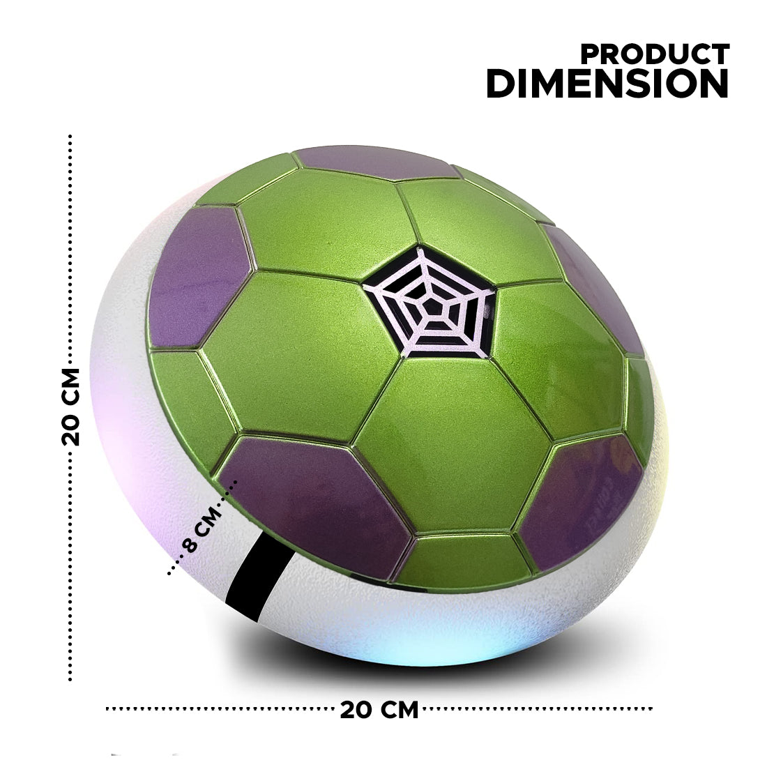 NHR_USB Rechargeable Battery Powered Hover Football Indoor Electric Floating Hover Ball | Soccer | Smart Air Football | Fun Game for Kids Toys for Boys and Girls Birthday Gift(Blue)