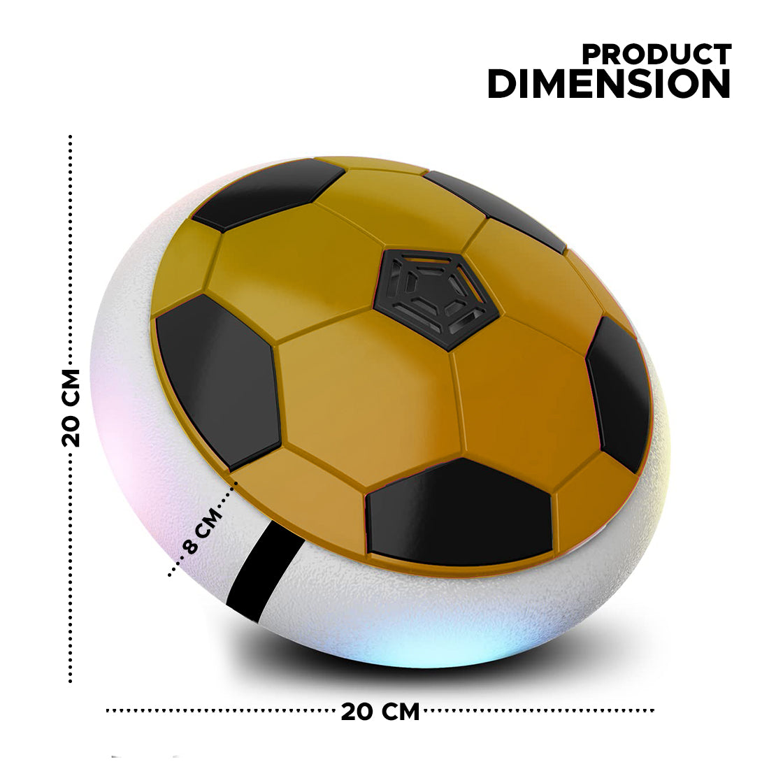 NHR_USB Rechargeable Battery Powered Hover Football Indoor Electric Floating Hover Ball | Soccer | Smart Air Football | Fun Game for Kids Toys for Boys and Girls Birthday Gift(Blue)