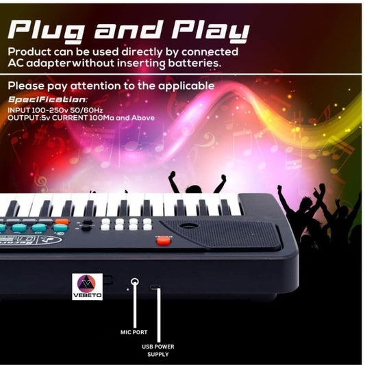 Fun Nation Rechargeable Piano Keyboard with Mic - lifestyle product image