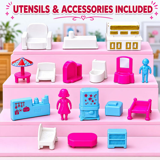 Fun Nation Loving Family Doll House Play Set - lifestyle product image