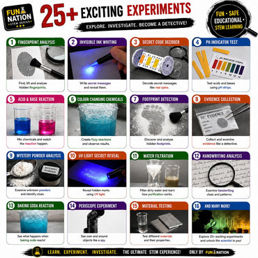 Fun Nation Science Detective Kit 25+ Experiments - product image 2 | Fun Nation