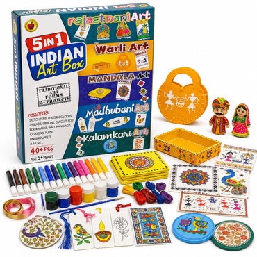 FUN NATION 5 in 1 Indian Art Craft Kit for Kids (5+ Years) - product image 1 | Fun Nation