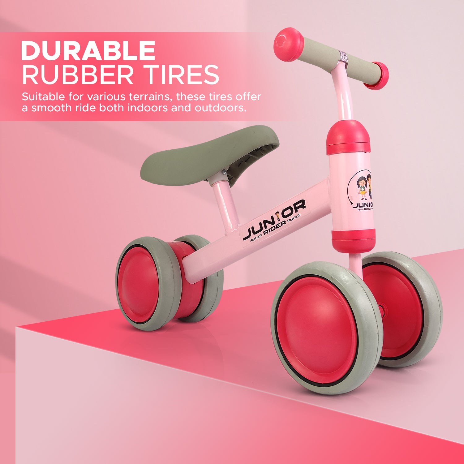 NHR Baby Mini Ride On Manual Push Bike for 12-36 Months (Choose Any Color)