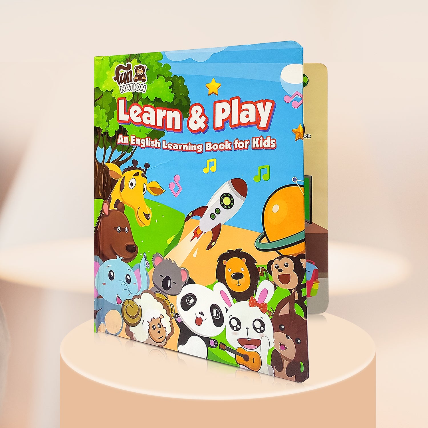NHR Learn & Play Interactive Musical English Educational Learning Book for 2 Year+ (Multicolor)