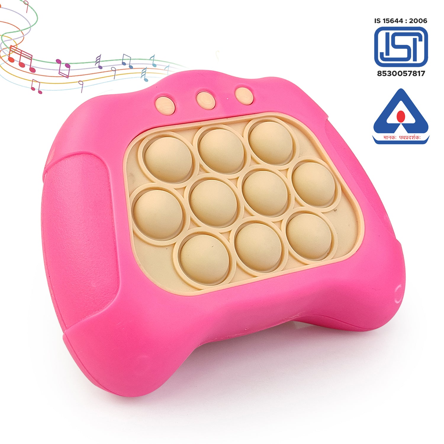 NHR Fast Push Pop It Game Toy with Light & Sound for Kids (choose any colour)