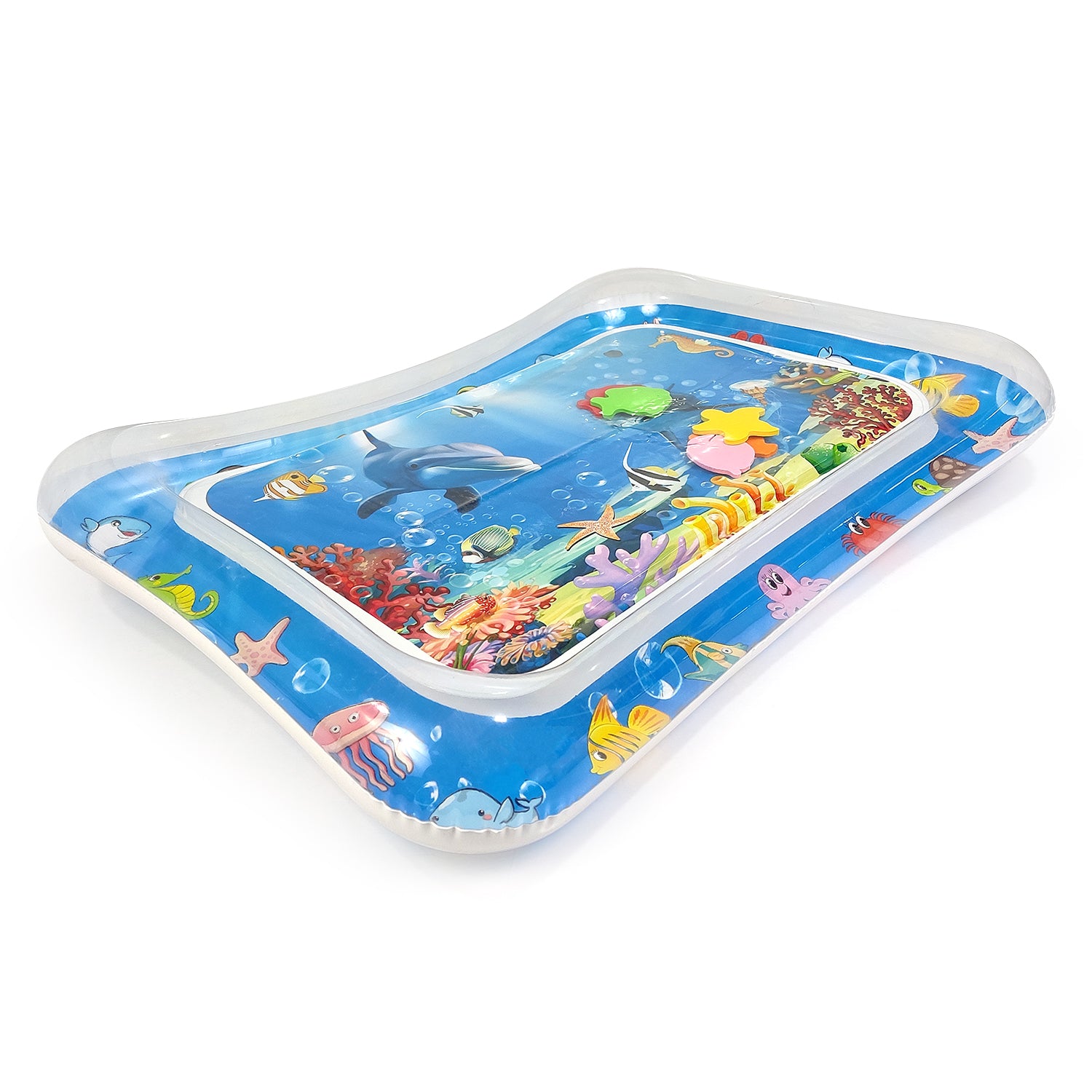 NHR Baby Water Play Mat Toy | Leak-Proof Inflatable Water Mat | Baby Tummy Time | Fun Activity Play Center Indoor & Outdoor For Babies 3 to 12 Months