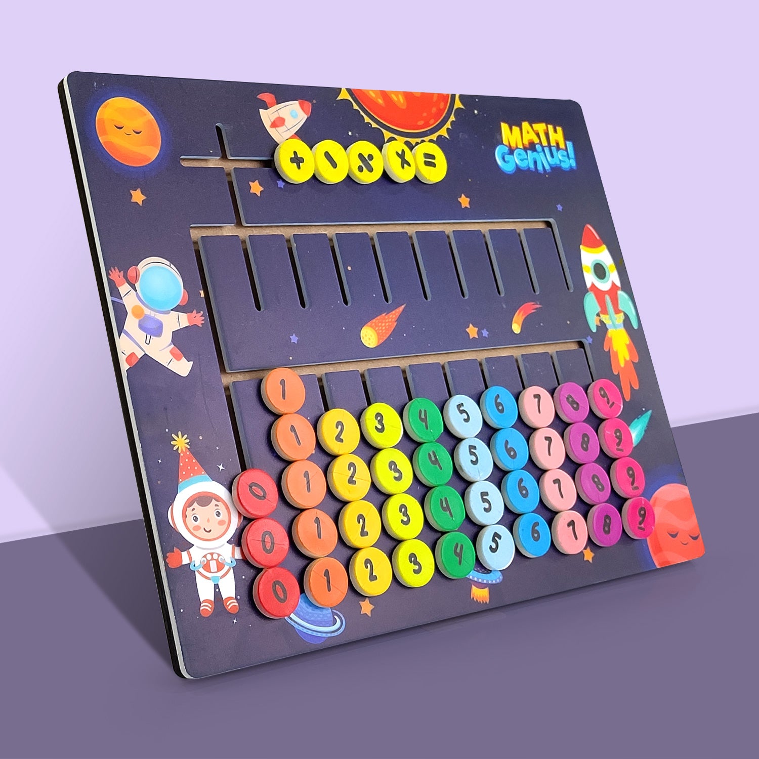 NHR 3D Learning Puzzle | Maze Tracing Math Calculator Board | Mathematical Number Calculation Board Game Learning Toy For Kids 1+ Year