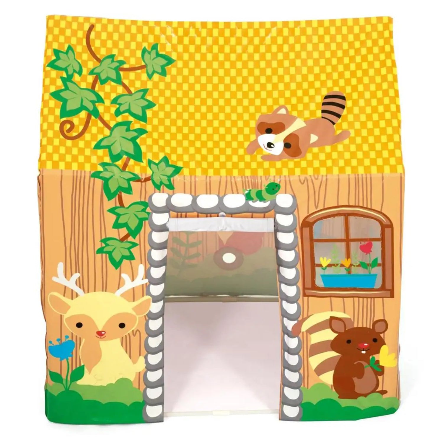 NHR Play House Theme Tent for Kids, Water Repellent Big Size Tent for 3+ Years, Tent House for Kids | Lightweight, Foldable, Portable | Indoor & Outdoor Play Tent | Ideal for Kids