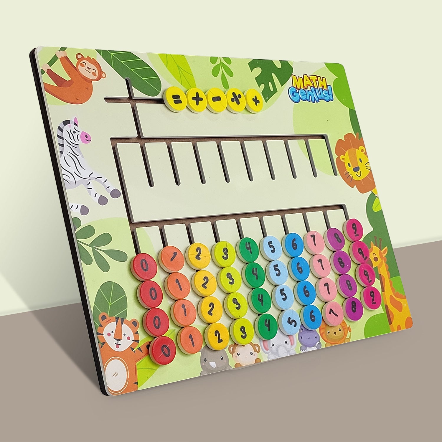 NHR 3D Learning Puzzle | Maze Tracing Math Calculator Board | Mathematical Number Calculation Board Game Learning Toy For Kids 1+ Year
