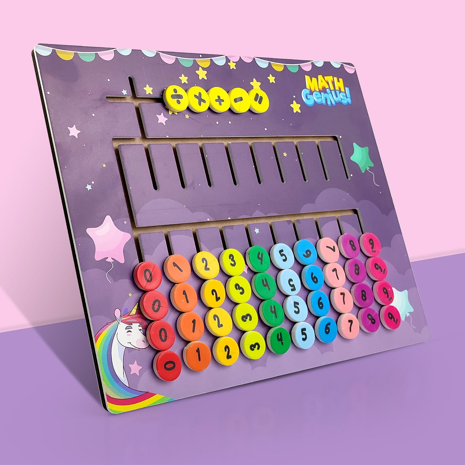 NHR 3D Learning Puzzle | Maze Tracing Math Calculator Board | Mathematical Number Calculation Board Game Learning Toy For Kids 1+ Year