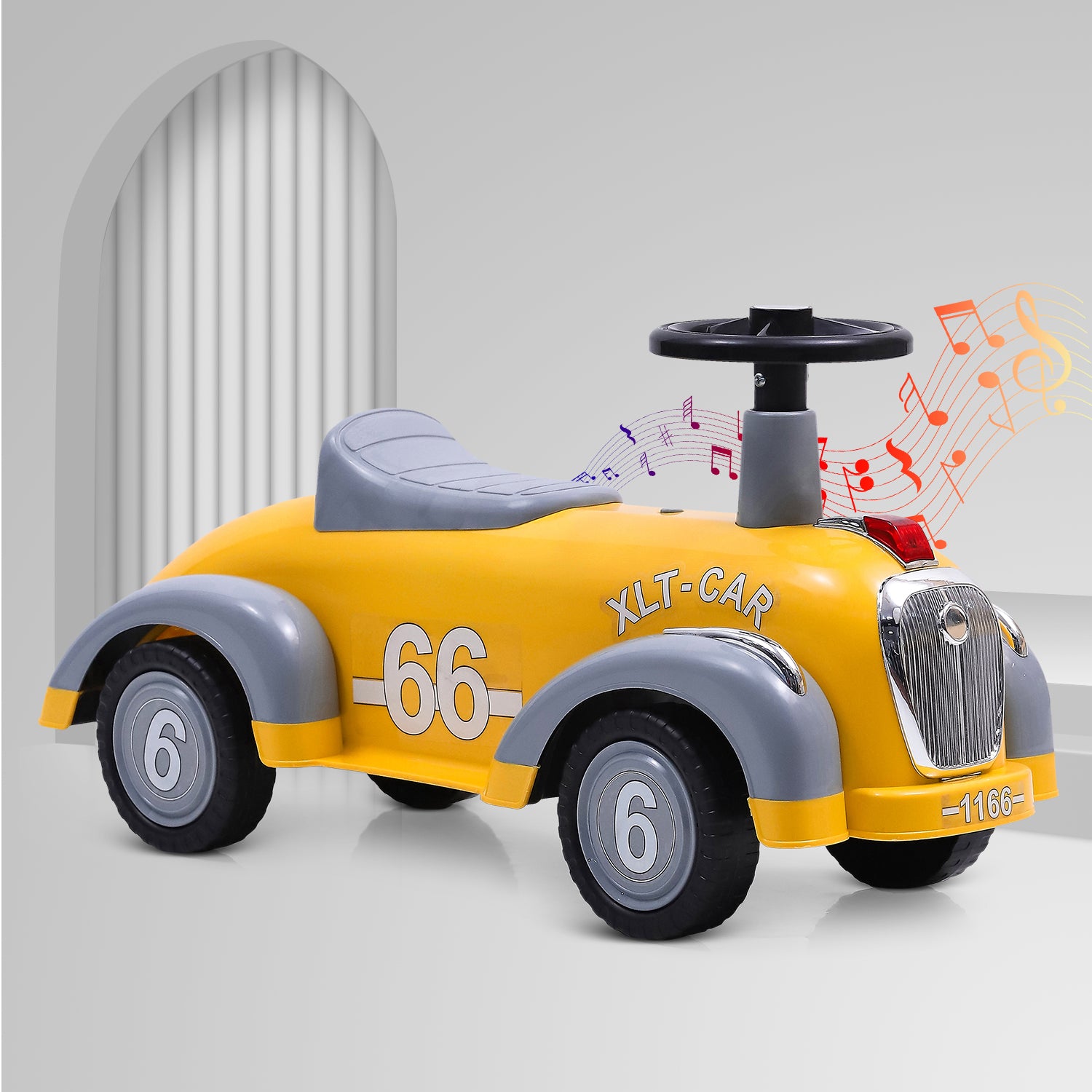 NHR Ride On Car for Kids With Music & Horn Steering | Push Car for Toddlers | Ride on for Kids 1+ Years