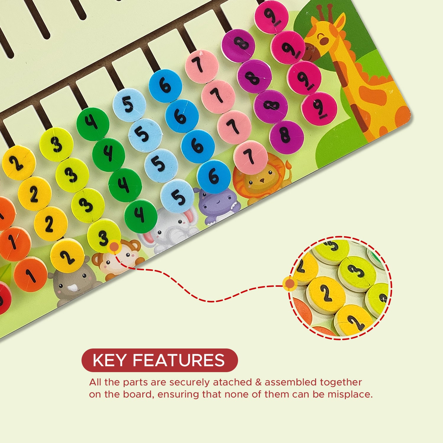NHR 3D Learning Puzzle | Maze Tracing Math Calculator Board | Mathematical Number Calculation Board Game Learning Toy For Kids 1+ Year