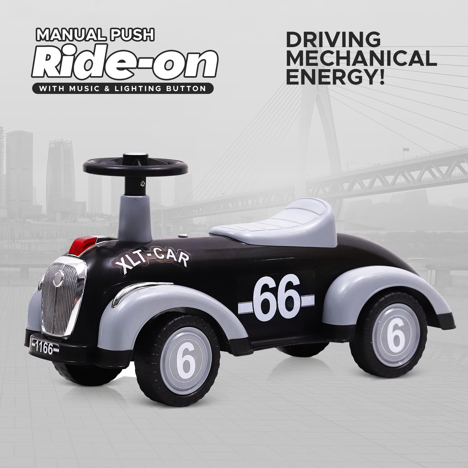 NHR Ride On Car for Kids With Music & Horn Steering | Push Car for Toddlers | Ride on for Kids 1+ Years