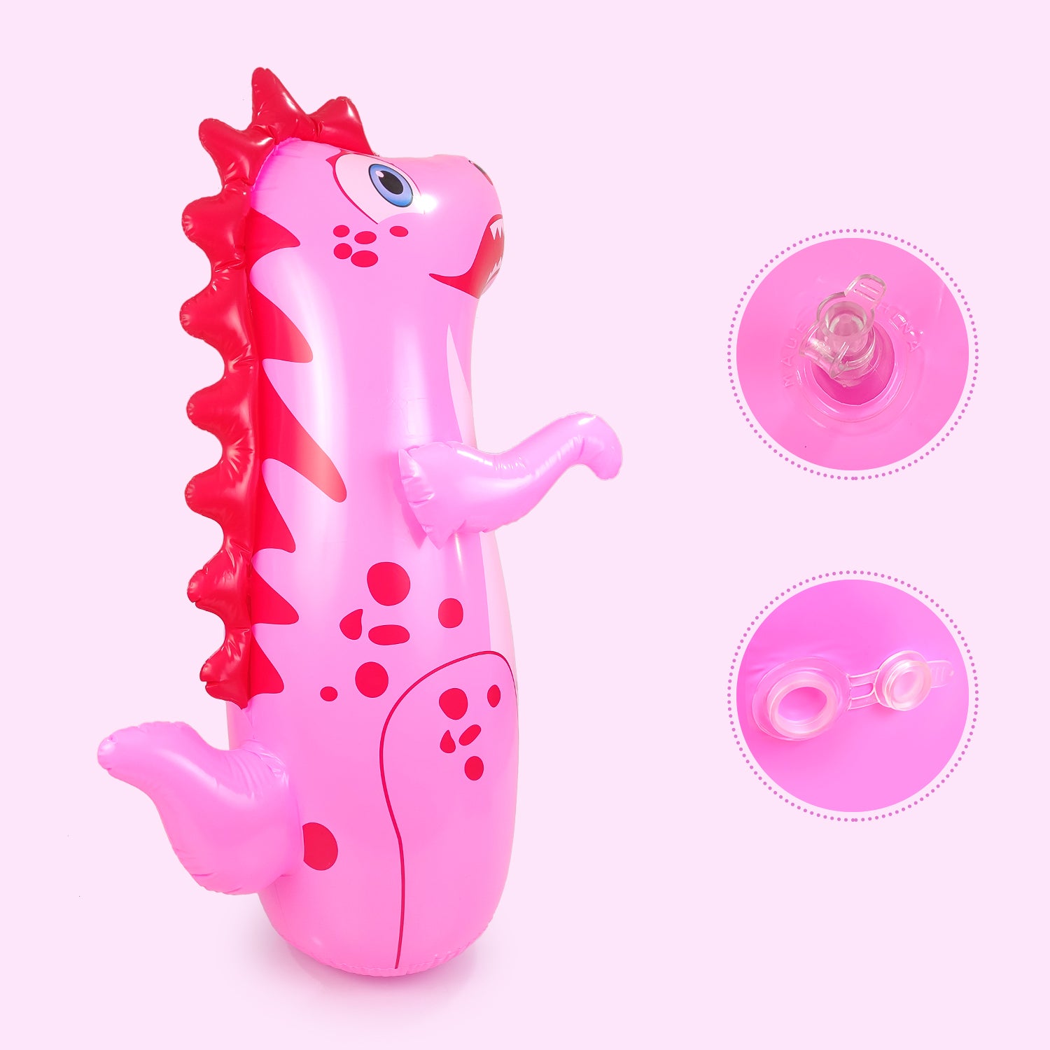 NHR Multicolor 3-D Punching Hit Me Bag For Kids | Inflatable Toys Water Filled Base | Hit Me Toys For Kids 3+ Year