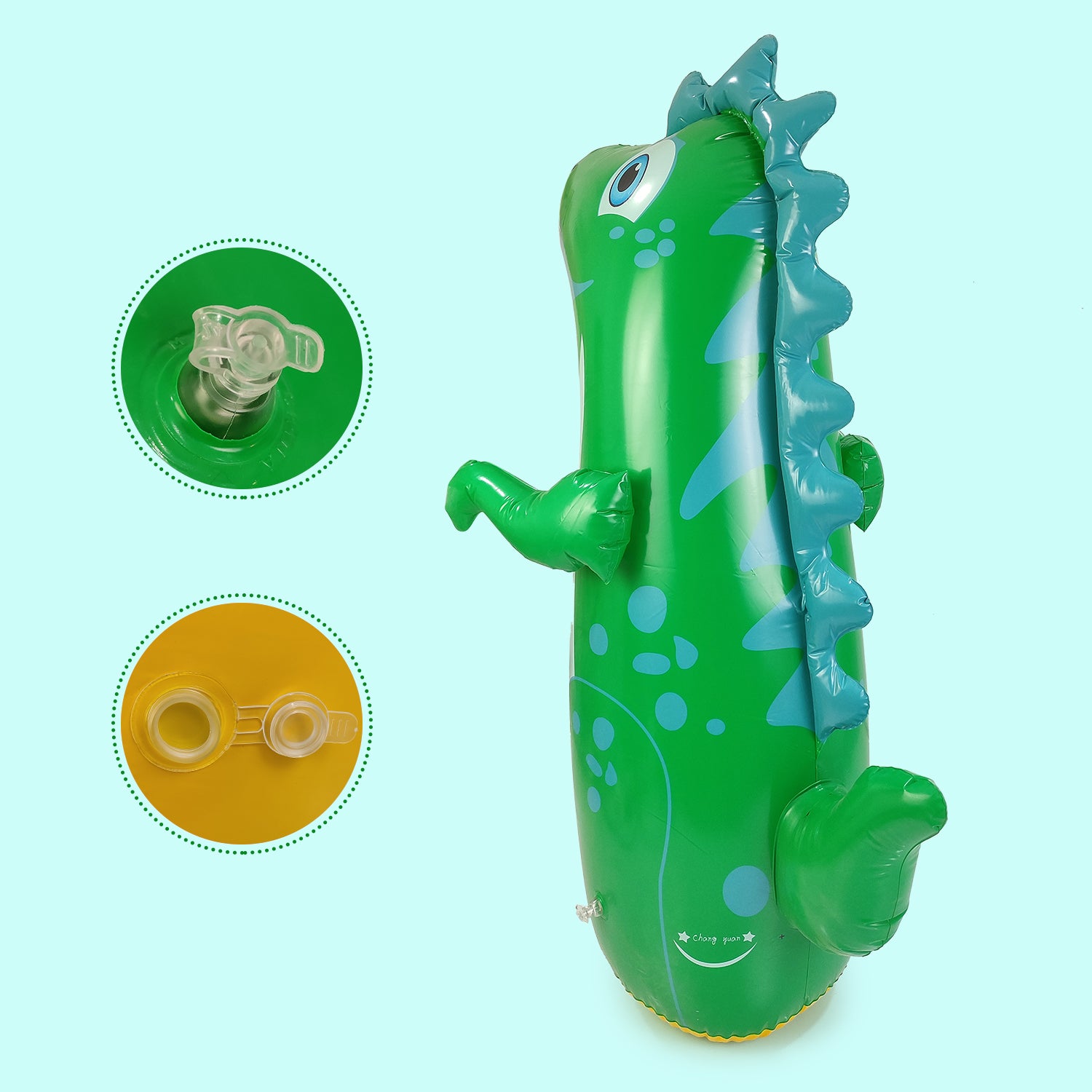 NHR Multicolor 3-D Punching Hit Me Bag For Kids | Inflatable Toys Water Filled Base | Hit Me Toys For Kids 3+ Year