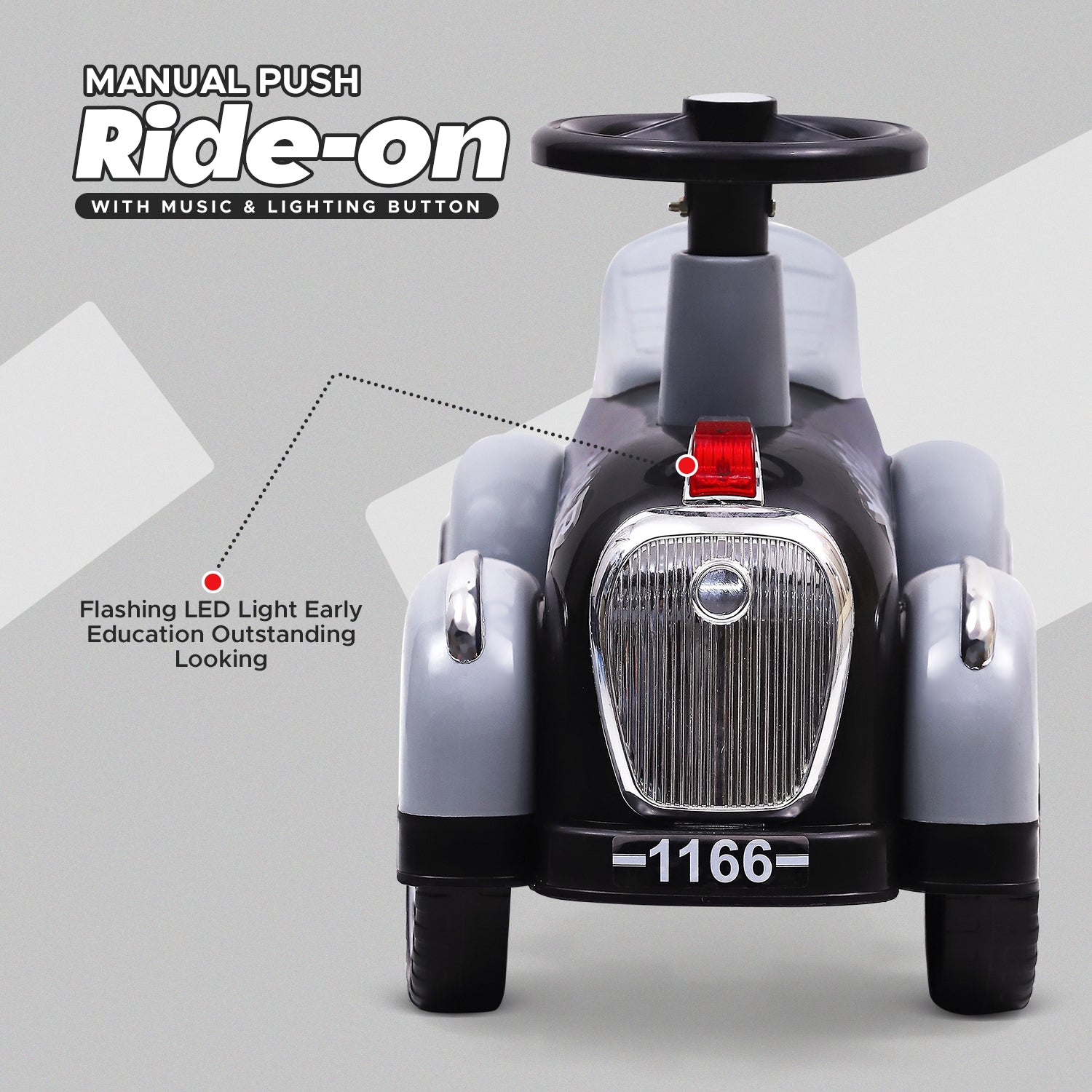 NHR Ride On Car for Kids With Music & Horn Steering | Push Car for Toddlers | Ride on for Kids 1+ Years