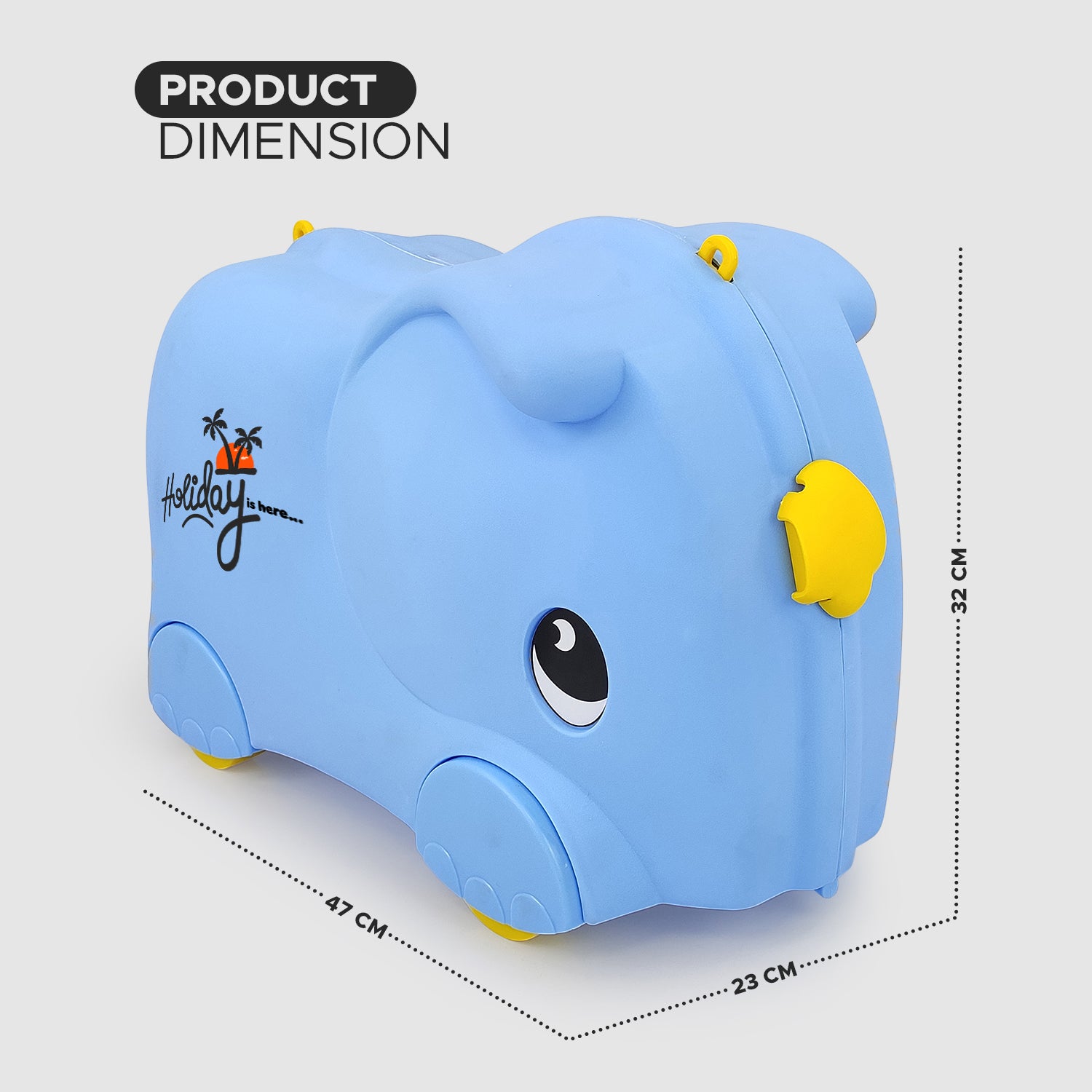 NHR Ride-On with Toy Case for Kids, Baby Ride-On/Portable Travel Case for Toddlers & Babies (Up to 25kg)