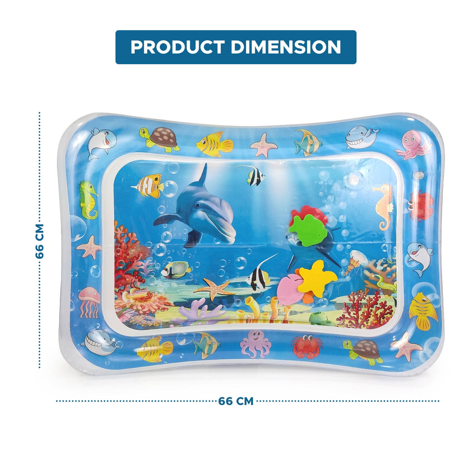 NHR Baby Water Play Mat Toy | Leak-Proof Inflatable Water Mat | Baby Tummy Time | Fun Activity Play Center Indoor & Outdoor For Babies 3 to 12 Months