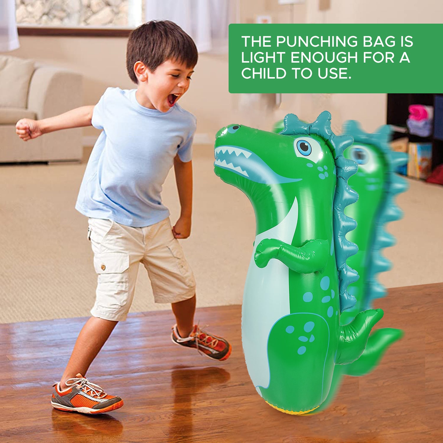 NHR Multicolor 3-D Punching Hit Me Bag For Kids | Inflatable Toys Water Filled Base | Hit Me Toys For Kids 3+ Year