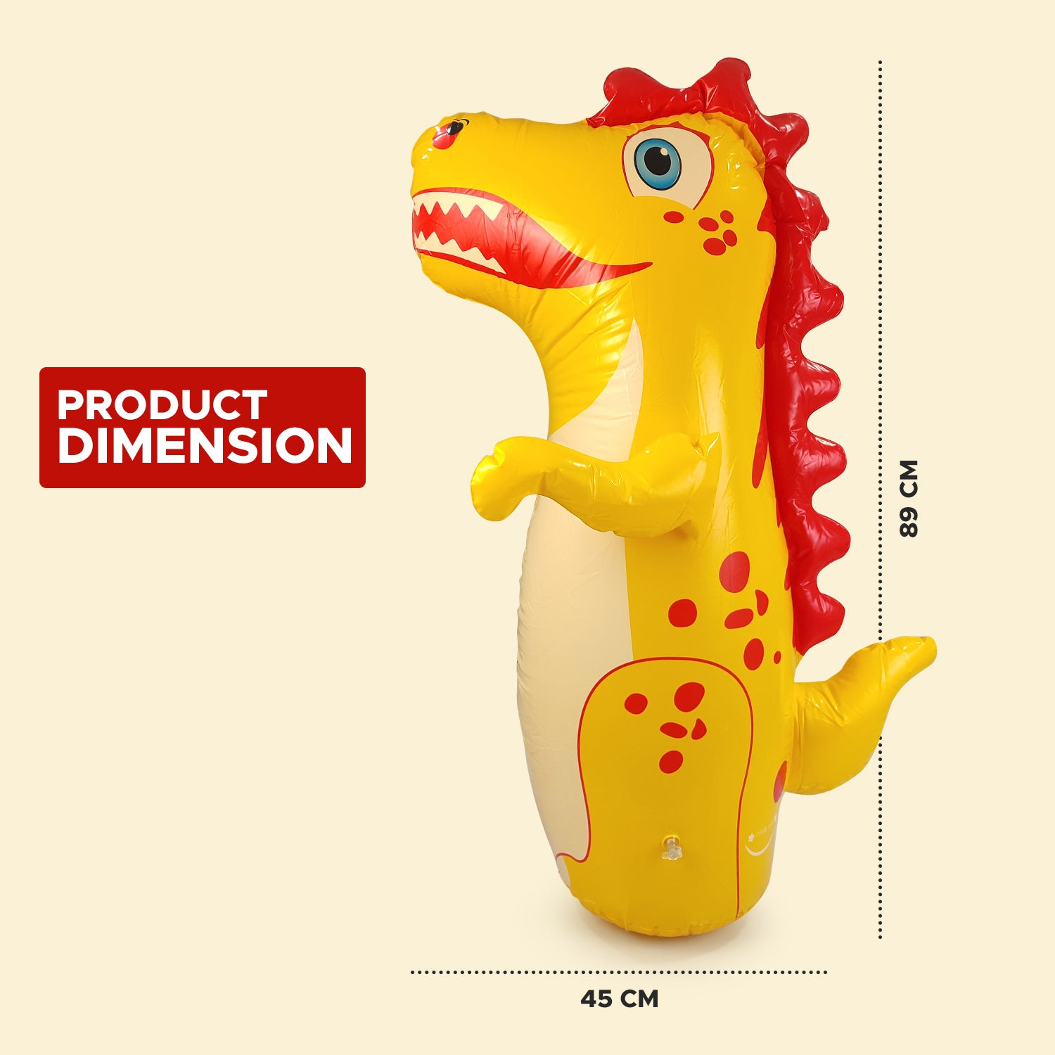 NHR 3-D Punching Hit Me Bag For Kids | Inflatable Toys Water Filled Base | Hit Me Toys For Kids 3+ Year
