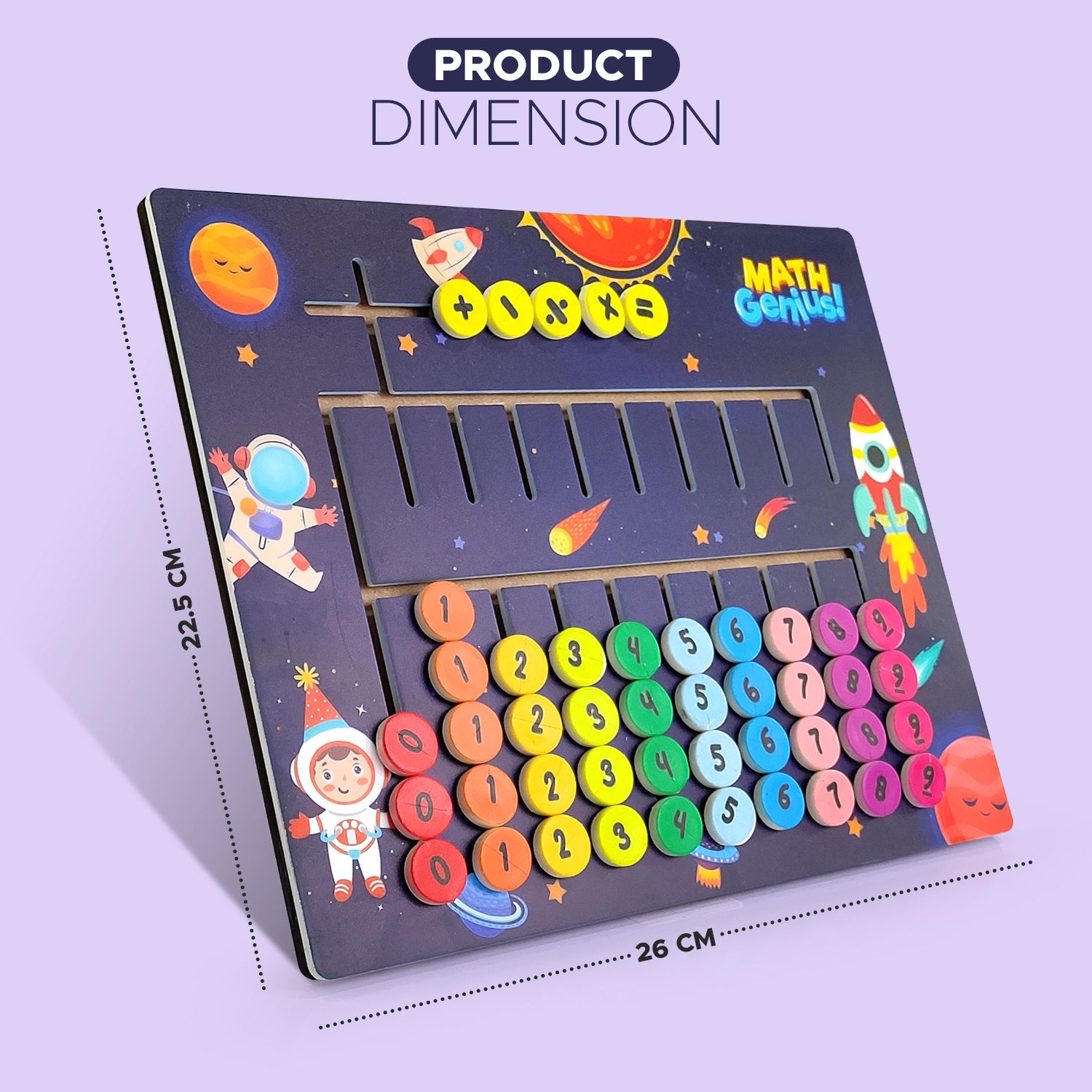 NHR 3D Learning Puzzle | Maze Tracing Math Calculator Board | Mathematical Number Calculation Board Game Learning Toy For Kids 1+ Year