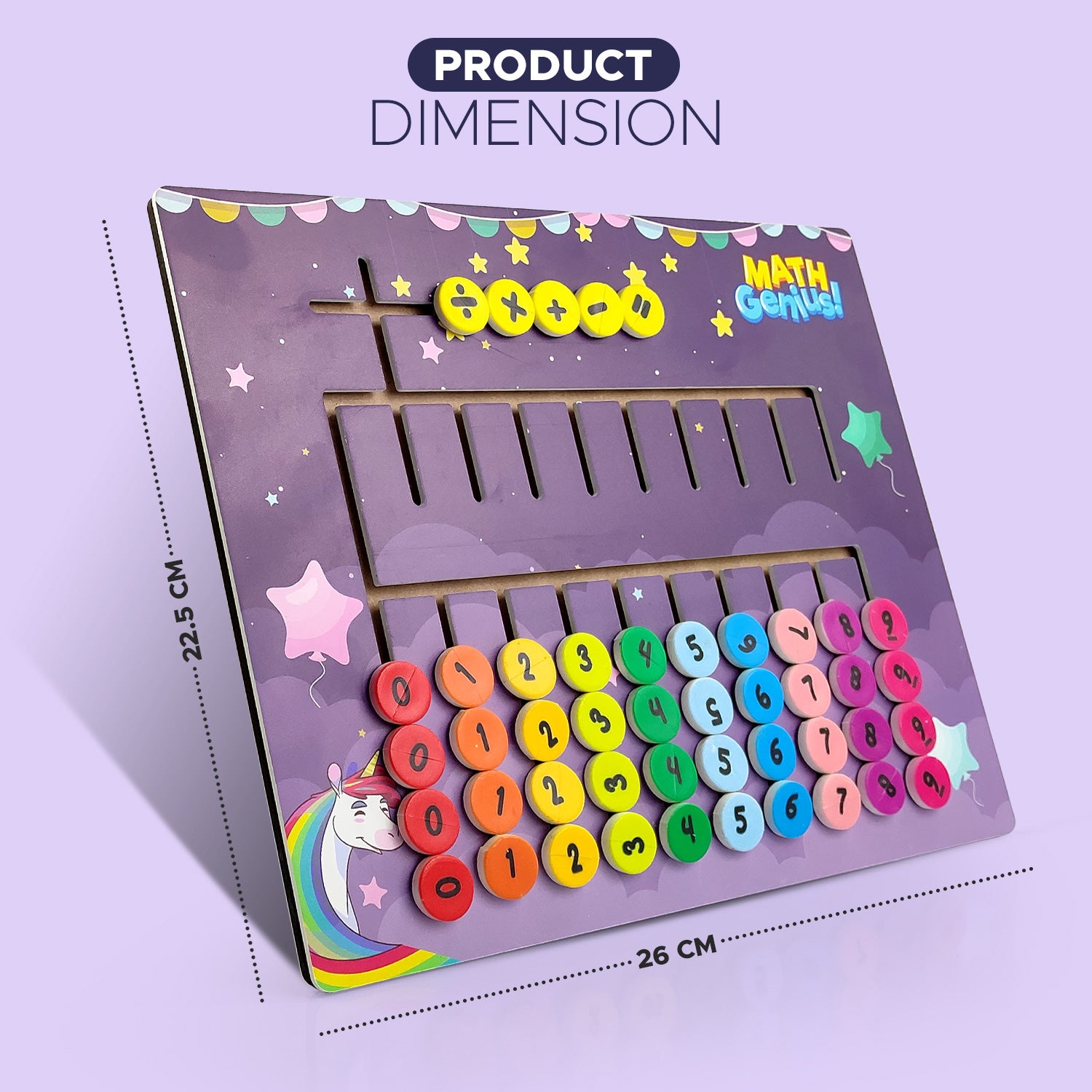 NHR 3D Learning Puzzle | Maze Tracing Math Calculator Board | Mathematical Number Calculation Board Game Learning Toy For Kids 1+ Year