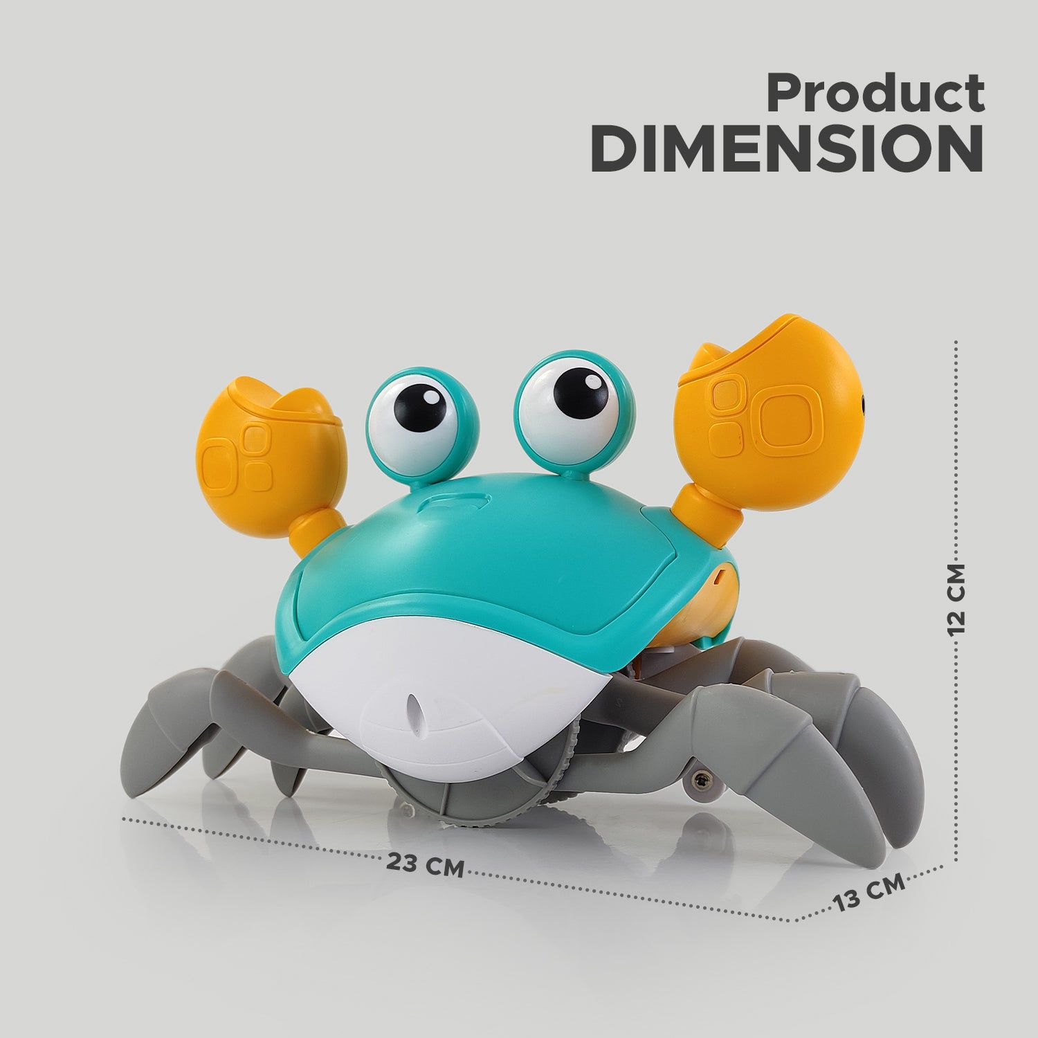 NHR Crawling Crab Baby Musical Kids Toy with LED Lights & Rechargeable Battery | Interactive Early Learning and Entertainment Toys for Kids Toddlers & Infants(Blue)