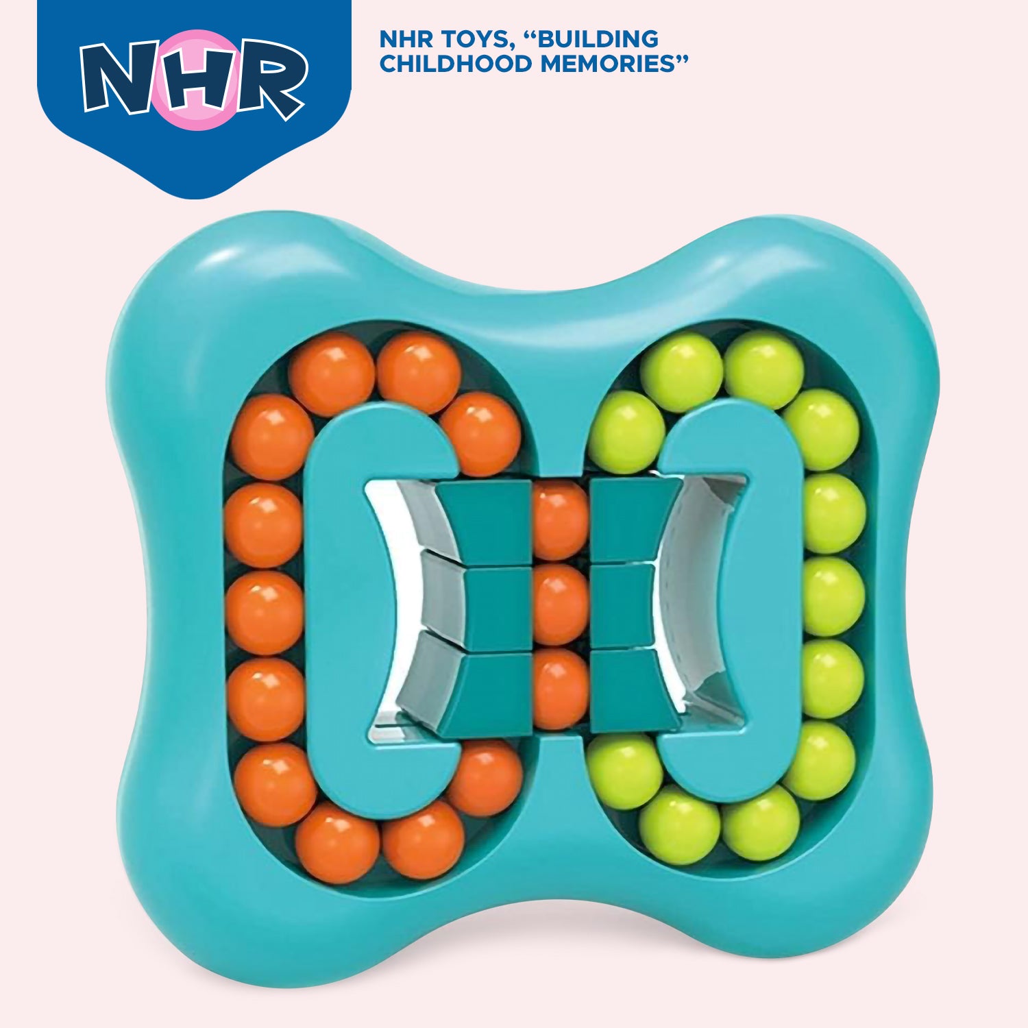 NHR Rotating Magic Bean Toys Decompression Rotating Small Beads Magic Cube Toys for Kids Puzzle Educational Toys for 3 Years Old (Random Color)