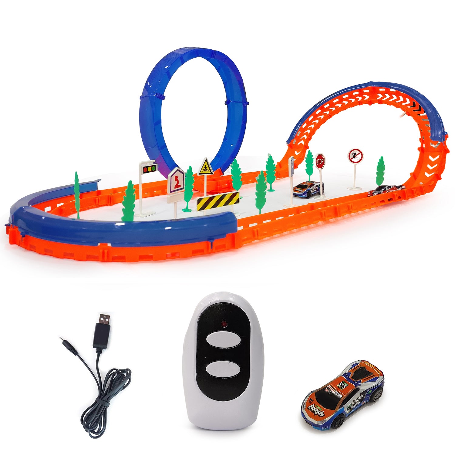 Car Racing Track Set - Car Race Track Toy for Kids Ages 3+ | Boys & Girls Toy | NHR