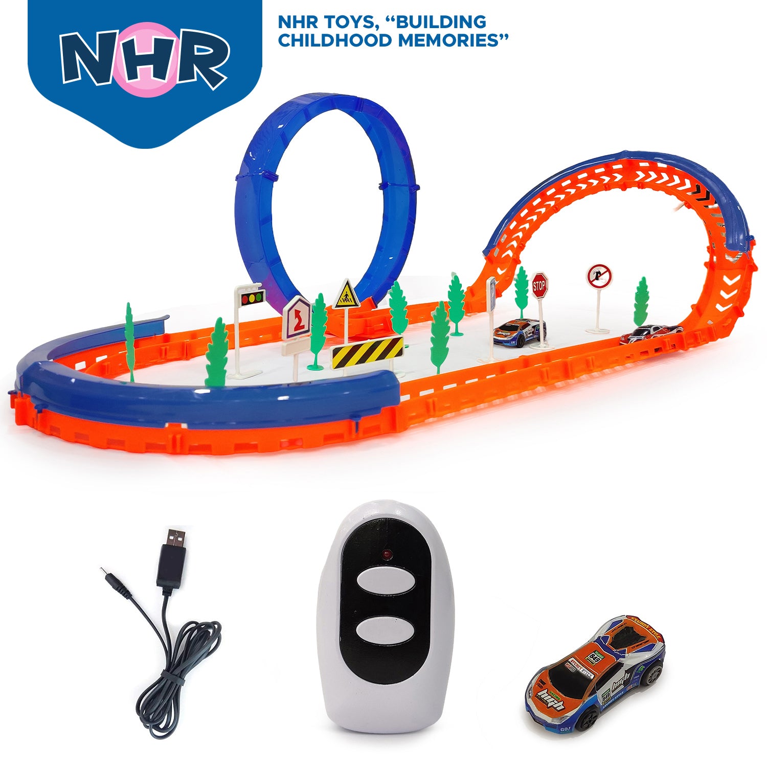 Car Racing Track Set - Car Race Track Toy for Kids Ages 3+ | Boys & Girls Toy | NHR