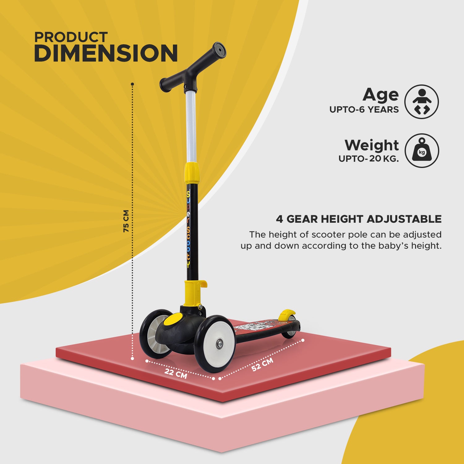 Fun Nation Smart Kick Scooter for Kids (Choose Any Color) - product image 4 | Fun Nation
