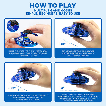 Fun Nation Fingertip Upgrade Flight Gyro Flying Spinner Decompression Toy for Kids a… - product image 5 | Fun Nation