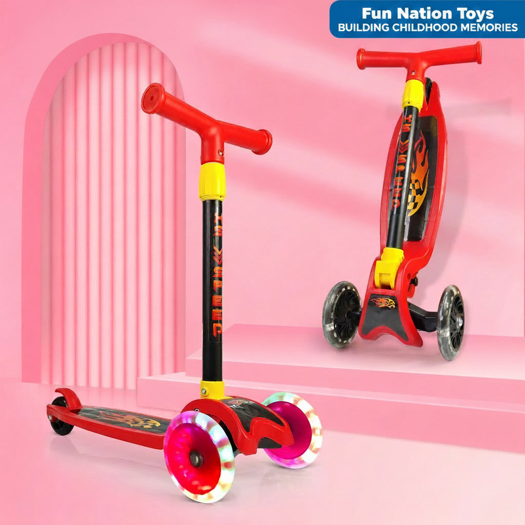 Fun Nation 4 Level Adjustable Height Smart Kick Scooter With LED Light Up Wheels - product image 12 | Fun Nation