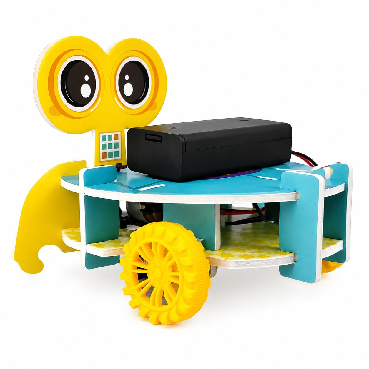 FUN NATION STEM Obstacle Avoidance Vehicle Toy Kit for Kids, DIY Electric Robot Car Science Project Robotics Kit for Beginners Coding Learning Toy Birthday Gift for Boys 8+ Years