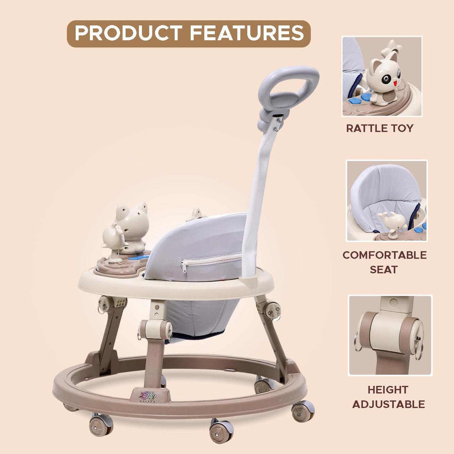 Dash Baby Walker with Music, Lights & Parent Handle - product image 5