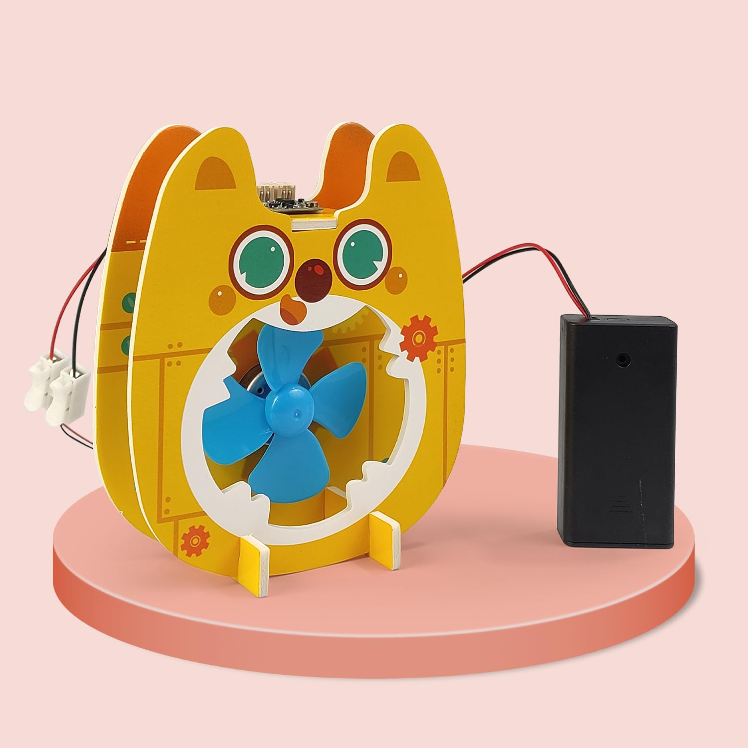 FUN NATION STEM Toy Kit Voice Control Fan for Kids, DIY Electric Science Project, Robotics Science Kit for Beginners, Coding & Motor Learning Toy 8+ Years