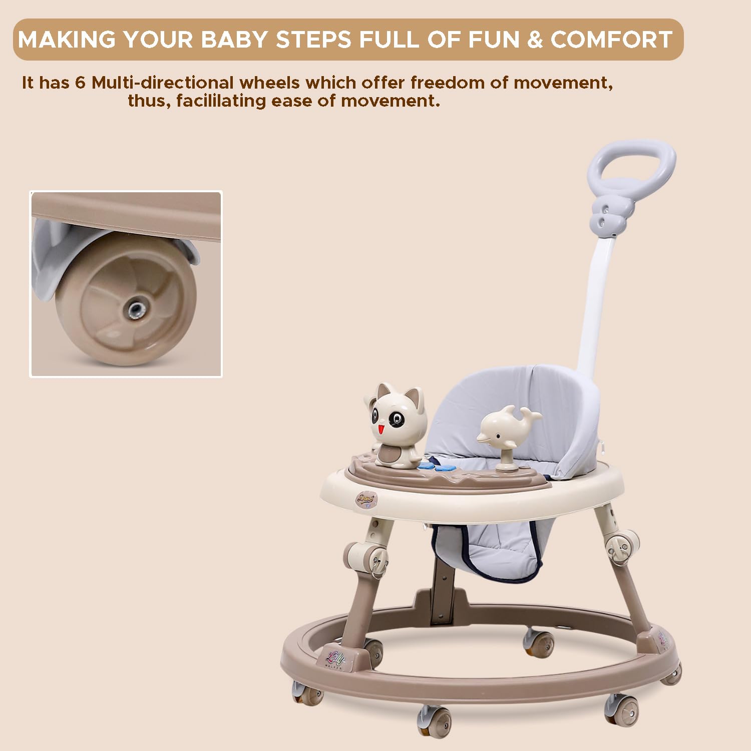 Dash Baby Walker with Music, Lights & Parent Handle - product image 11
