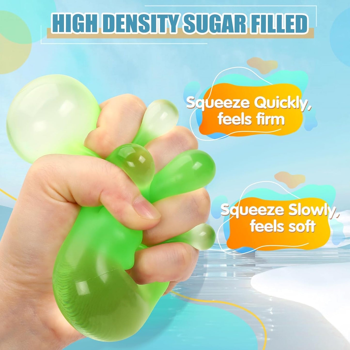 Fun Nation Squishy Ice Cube Sensory Fidget Toy - product image 3