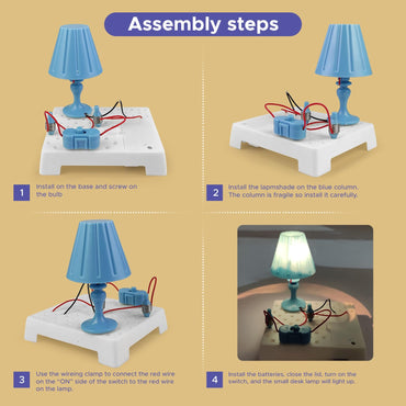 FUN NATION DIY Table Lamp STEM Toy Kit for Kids, Electric Circuit Science Project Le… - product image 2 | Fun Nation