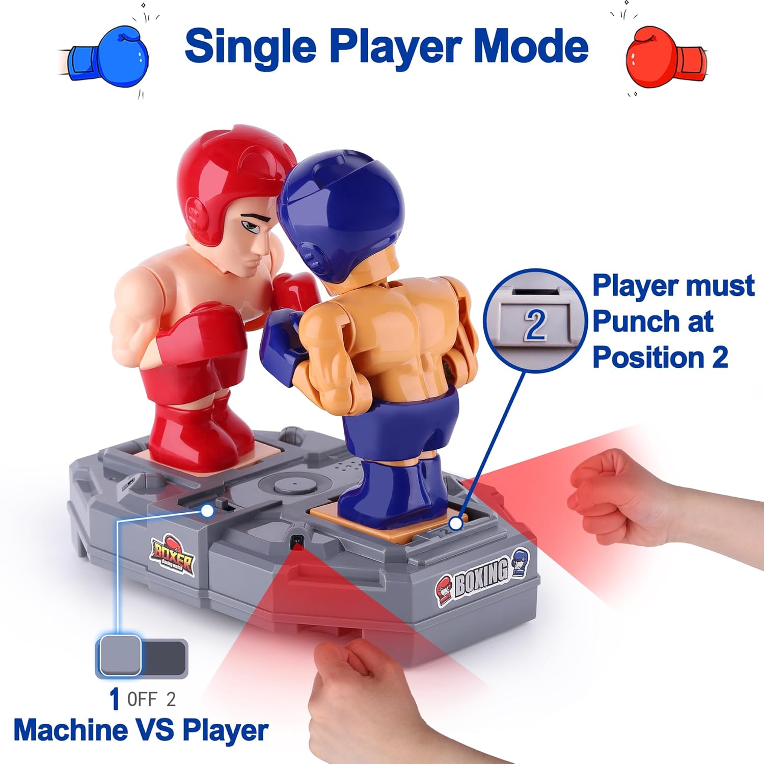 NHR Electronic Boxing Toys | Wrestling BattleBots Fighting Robots | Kid Sport Games | Interactive Punching Boxer For Kids 3+ Year