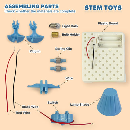 FUN NATION DIY Table Lamp STEM Toy Kit for Kids, Electric Circuit Science Project Le… - product image 5 | Fun Nation