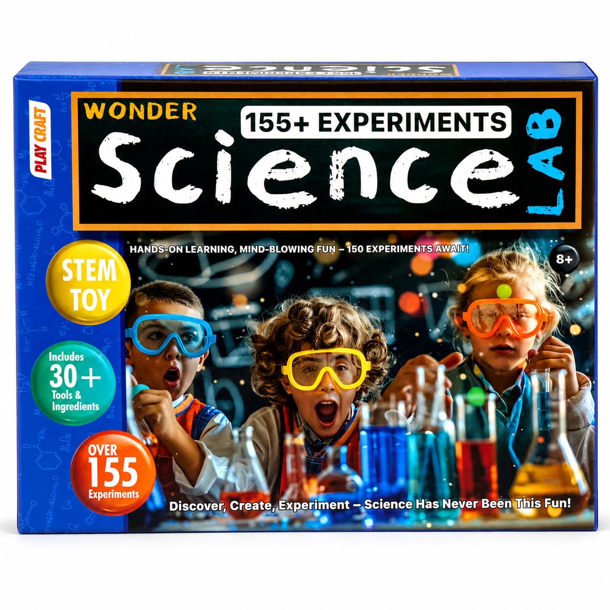 Fun Nation Science Experiment Kit for Kids, 155+ Experiments STEM Toy, Toys for Boys & Girls 7-14 Years, Birthday Gift for Kids, Educational Learning Kit, Gift for Girls 8-10 & 12-14 Years