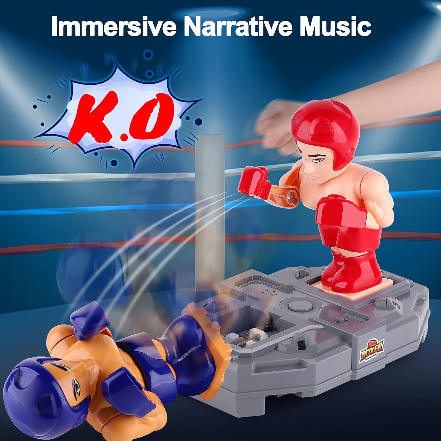 NHR Electronic Boxing Toys | Wrestling BattleBots Fighting Robots | Kid Sport Games | Interactive Punching Boxer For Kids 3+ Year