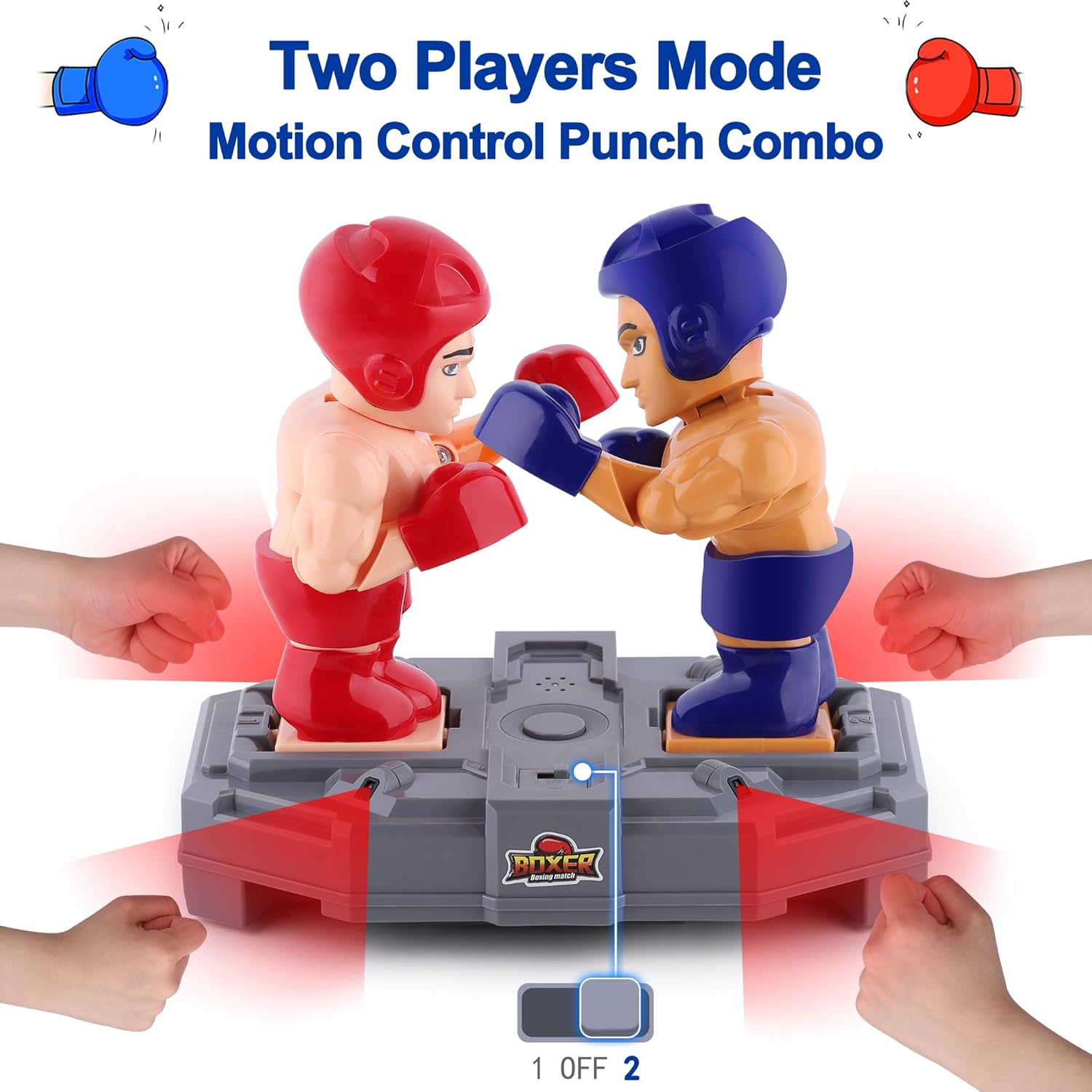 NHR Electronic Boxing Toys | Wrestling BattleBots Fighting Robots | Kid Sport Games | Interactive Punching Boxer For Kids 3+ Year