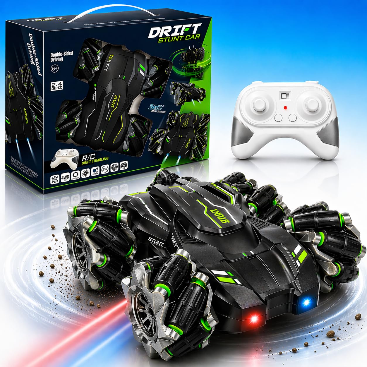 Fun Nation 4x4 Drift RC Stunt Car with 360° Rotation - lifestyle product image
