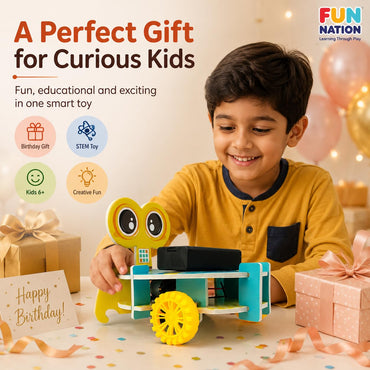 FUN NATION STEM Obstacle Avoidance Vehicle Toy Kit for Kids, DIY Electric Robot Car… - product image 2 | Fun Nation